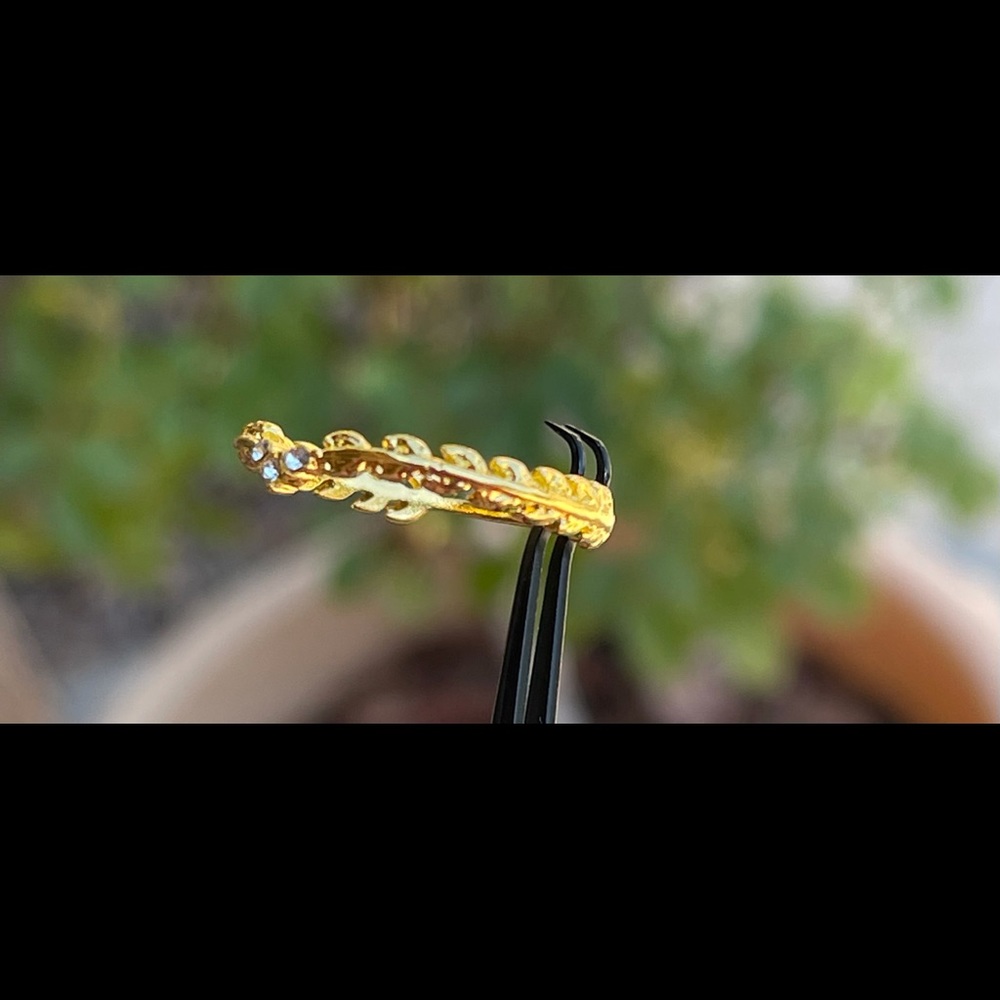 14k Gold plated CZ Ring - Size 7 - Picture 10 of 16